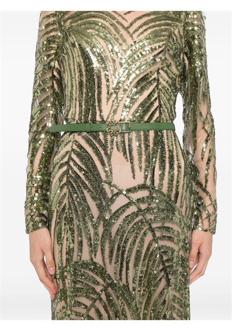 Green tulle embroidered long dress Elie Saab - women ELIE SAAB | D0624NS25YA034GN012